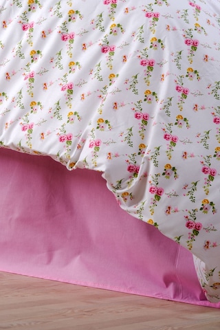 Aytunç Çiçek %100 Pamuklu Çift Kişilik Nevresim Takımı 200x22... Beyaz