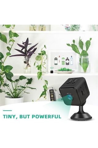Jeemson X2 Mini Gizli Güvenlik Kamerası - Wifi, 4k Ultra Hd, Gece Görüşü, Hareket Algılama, Uzak Erişim, Kuru Kurulum, Ev İçi Kablosuz Ip Kameralar