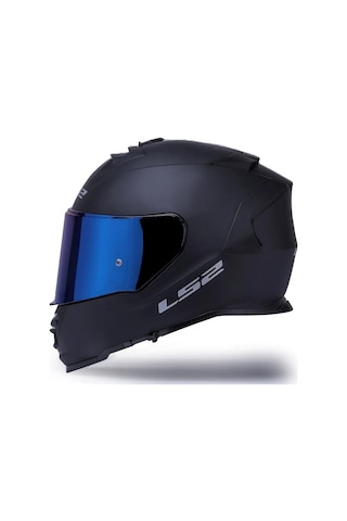 Ls2 Storm 2 Gökkuşağı Vizörlü Motosiklet Kaskı Mat Siyah