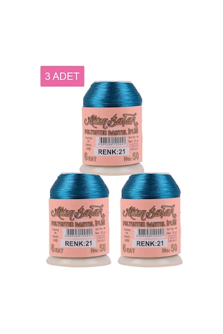 3 Adet Altınbaşak Oya Ve Dantel İpi 20 Gr - Royaleks - No: 021