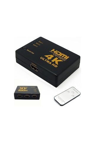 Gplus Ifswr-302 Hdmi 3 Port Giriş 1 Port Çıkış Kumandalı Switch