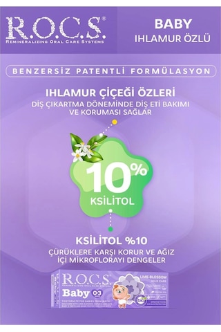 R.o.c.s. Baby 0-3 Yaş Ihlamur Özlü Diş Macunu 35ml