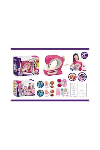 Gerçekten Diken Dikiş Makinesi Full Set Çocuklar İçin Eğitici Dikiş Oyun Seti