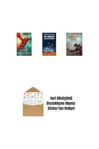 Son Ejderha + Ve Başka Bir Şey Daha + Artemis Fowl 6 - Zaman Paradoksu + Okuma Sticker'ları