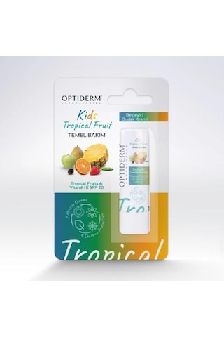 Optiderm Lip Stick E Vitaminli Spf20+ Tropikal Meyve