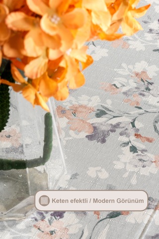 Elart Floret Masa Örtüsü Digital Baskılı 160x220 Cm Yeşil Yeşil