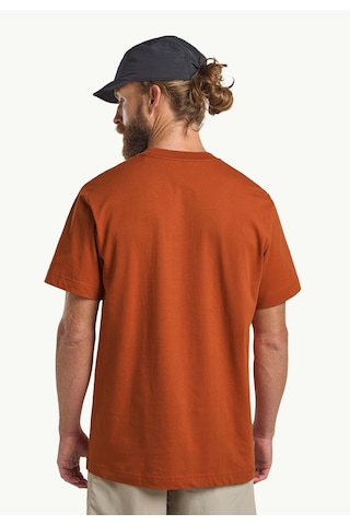 Jack Wolfskin Brand T M Erkek T-shirt-29684 Turuncu