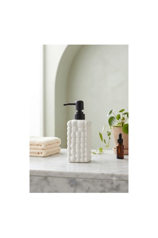Dekoratif Seramik Bubble Sabunluk -400ml- 17x7x7 Cm Beyaz Dekoratif Seramik Bubble Sabunluk -400ml- 17x7x7 Cm Beyaz