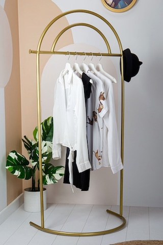Hermes Metal Ayaklı Askılık Konfeksiyon Askılığı Gold Elbise Askılığı Kıyafet Askılığı Gold