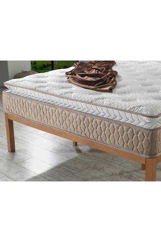 Mu&bah Ultra Ortopedik Aqua Pedli Paket Yaylı Peluş Tavşan Tüyü Kumaş Yatak 80x180