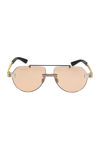 Bottega Veneta 1342s 002 59-13 Unisex Güneş Gözlüğü Altın