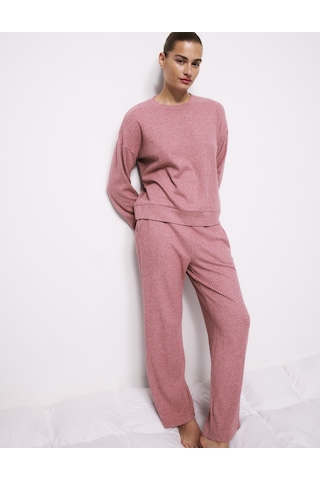Marks & Spencer Ribanalı Pijama Altı T37001817P Pembe