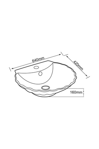 Eva Banyo Lena E-5257 Tezgah Üstü Porselen Lavabo