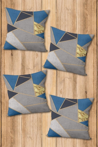 Dijital Baskılı Yumuşak Dokulu 4 Lü Kırlent Kılıfı Takımı 43x43 Cm Krl0020 Renkli