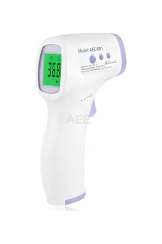 Aee Ce Onaylı Dijital Temassız Ateş Ölçer Termometre Tabanca Model Hafızalı Pilli Bebek Çocuk Kedi Köpek Ortam Nesne Yemek Havuz Oda