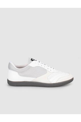 Cabani Beyaz Hakiki Deri Erkek Sneaker Ayakkabı