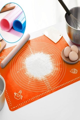 Hamur Matı Özel Silikonlu Ölçü Kılavuzu Çok Amaçlı Pasta Hamur F