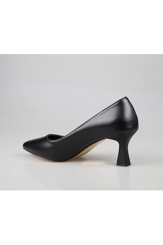 Feles 017-2014 Siyah Kadın Topuklu Ayakkabı Siyah