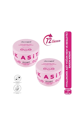 Dermokil Hyaluronik Asit Yoğun Nem Ve Besleyici Bakım Kremi 250 Ml X 2 Adet