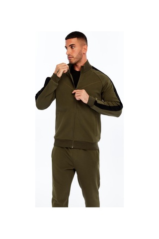 AR-MA Arma Erkek Slim Fit Reglan Kollu Fleto Cepli Tam Fermuar Dik Yaka Interlok Sweatshirt K30324989602 Haki