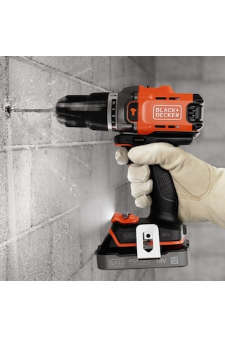 Black&Decker Powerconnect BCD383D2XK-QW 2x2 AH Çift Akülü Darbeli Matkap Set