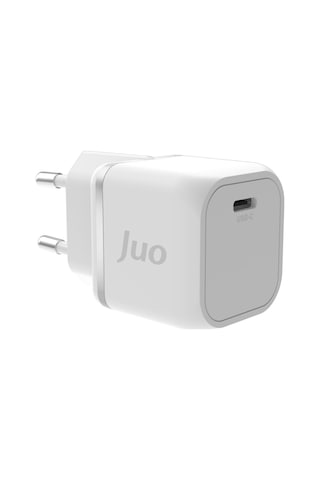 Juo 20W GaN USB-C iPhone & iPad & Android Uyumlu PD QC4.0 Type-C Hızlı Şarj Cihazı Beyaz