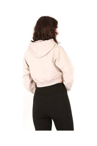 Scorp Storm Crop Kapüşonlu Sweatshirt Bej