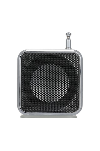 Geeksen Mini Hoparlör Taşınabilir Fm Radyo, Tf Kart/usb Destekli, Telefon/laptop İle Bağlanabilir, Gümüş