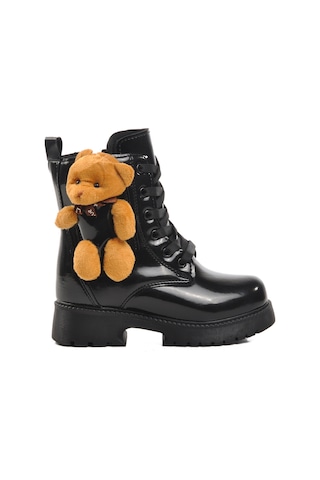 Siyah Poliüretan Kız Çocuk Bot Pegasi P Siyah