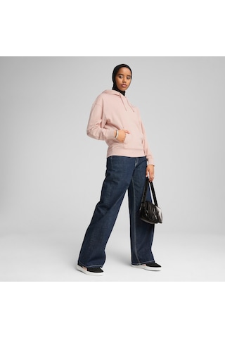 Puma Essentıals Elevated Comfort Kadın Kapüşonlu Sweatshırt 690901 91 Pembe