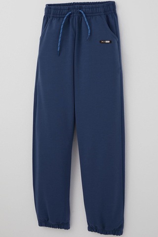 Breeze Erkek Çocuk Eşofman Altı Bağcık Aksesuarlı Arma Detaylı 4-8 Yaş, İndigo Indigo