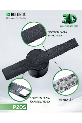 Holobox P20 Slim 3d Hologram Fan