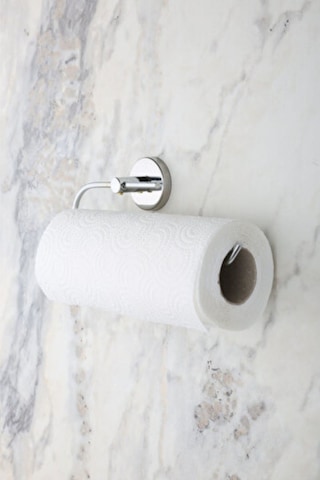 MultiStore Krom Paslanmaz Kağıt Rulo Havluluk, Peçetelik Banyo Askısı Gri