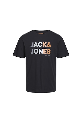 Jack & Jones Renk Geçişli Logo Baskılı Tişört Forest 12249602 Siyah