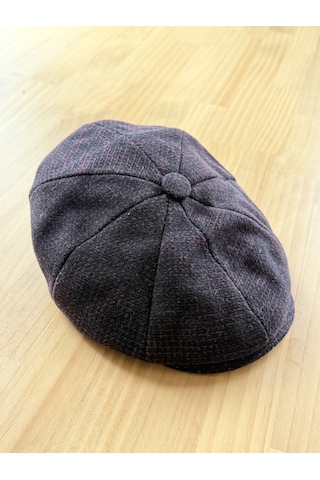 Aida Jewelss Modern Kasket Baretta Kışlık Şapka Peaky Blinders Şapka Bordo