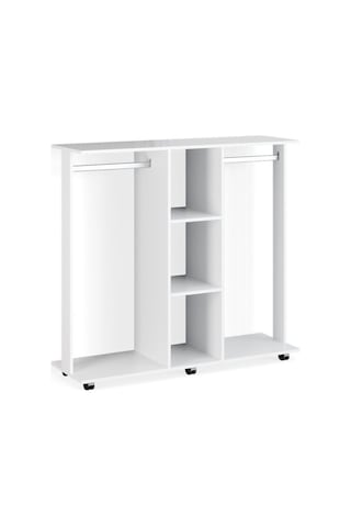 Funda Açık Giyinme Dolabı Çok Amaçlı Dolap Gardırop 80 Cm Beyaz