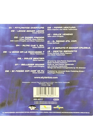 Cd Partick Capdevielle Atylantos Cd