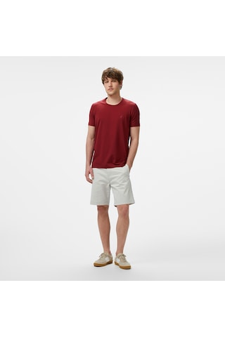 Nautica Erkek Kırmızı Regular Fit T-shirt Düz V55009t Kırmızı