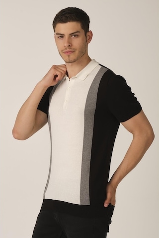 Alexander Gardi Alexandergardı Polo Yaka Erkek T-shirt E21-Eze Ts 35 Renk Bloklu