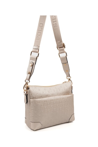 Silver Polo Sp1110 Kadın Çapraz Çanta Logolu Bej-s.bej