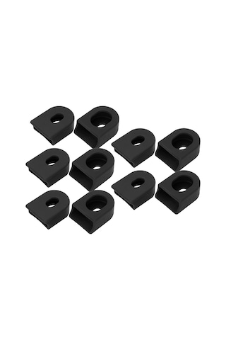 Geeroyoo Rısk Marka Silikon Bicycle Krank Koruması, Yumuşak Ve Esnek, Farklı Markalara Uyumlu, 5 Çift/poşet, Montaj Kolay, Karbon Siyah Siyah