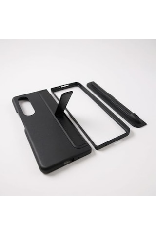 Z Fold 7 İle Uyumlu Çok Fonksiyonlu Sert Plastik Telefon Kılıfı, İster Standlı İster Kalemlik Bölmeli Stand Olarak Kullanılabilen,katlanabilir Destek Ayaklı,günlük Kullanıma Uygun Lil