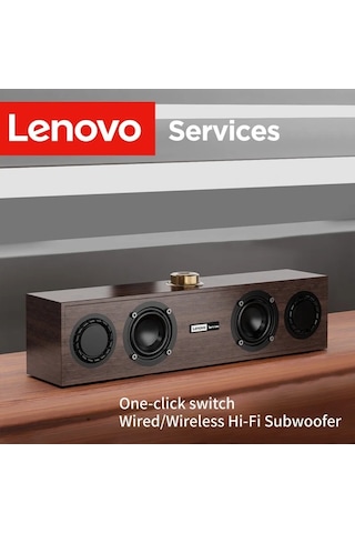 Willowhaven Lenovo C02 Kablosuz Usb Hoparlör Bass Boost Retro Tasarım Çoklu Cihaz Uyumlu