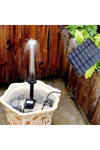 Bahçe Döşeli Dekorasyon Güneş Çeşmesi Dc Su Pompası Süspansiyon Yağmurlama