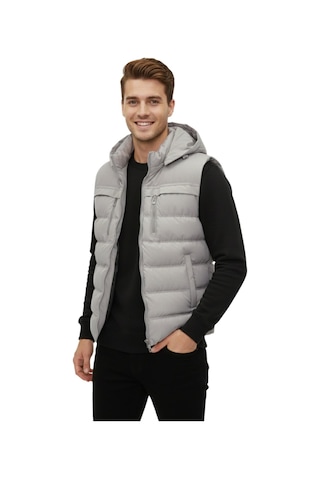 Dynamo Erkek Kapüşonlu Spor Yelek 4021 Bgl-st04900 Taş