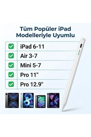 Infomax İpad Kalem, Pencil Alternatifi, Usb-c Hızlı Şarj, Palm Rejection, İpad Pencil, İpad 6-11 /