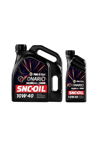 Snc Oil Icon Group 100.000 KM + Bakım Pro-S Plus Onarıcı 10W-40 Motor Yağı 4+1L