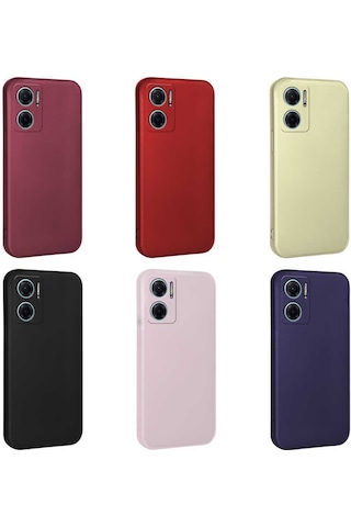 Xiaomi Redmi 10 5g Kılıf Zore Premier Silikon Kapak Kırmızı