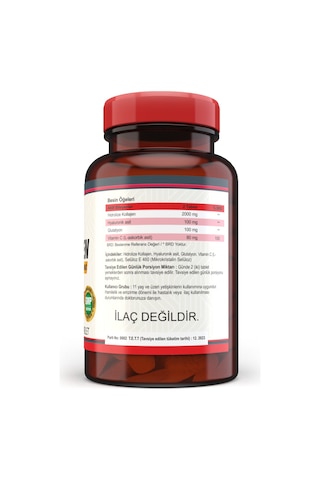 Nevfix Hidrolize Collagen Glutatyon 120 Tablet Hyaluronic Acid