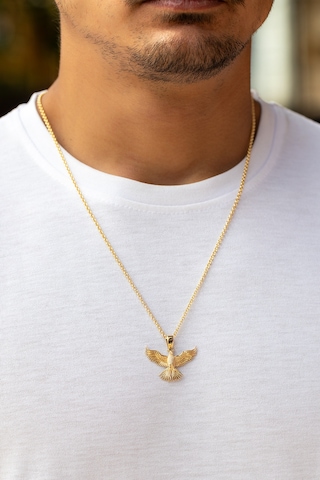 Uşaklıhafız 14 Ayar Altın Kanatlı Kartal Figürlü Erkek Kolyesi